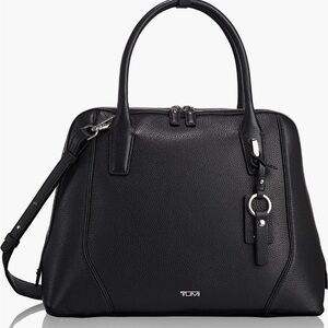 Tumi | Stanton Janet Leather Dome Satchel Briefcase | Black